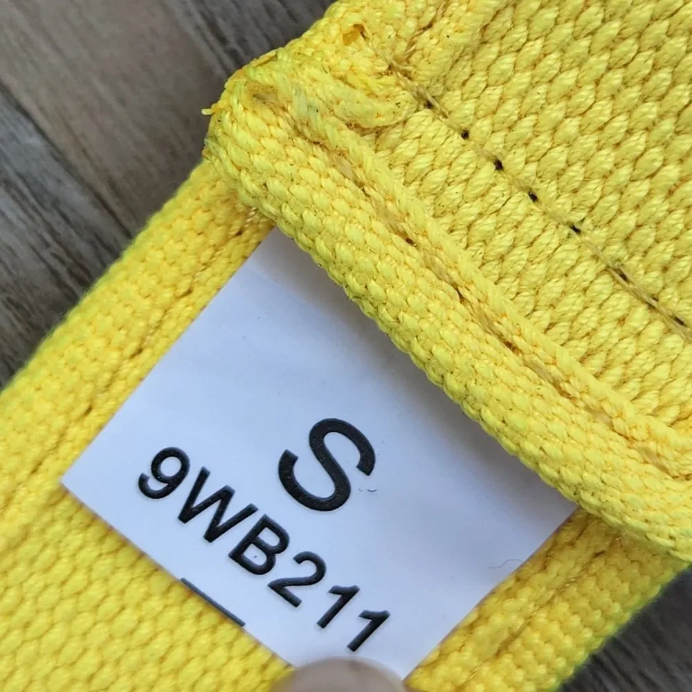 🔸️Unisex Yellow Double Grommet Canvas Belt Small